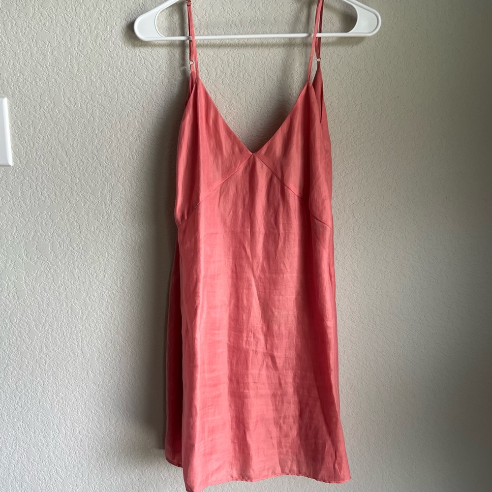 Zara coral mini dress